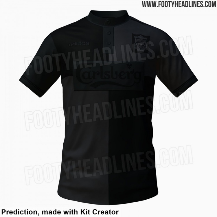 [体育报道]利物浦将发布“全黑”复刻球衣，致敬1995-96赛季客场球衣(图1)