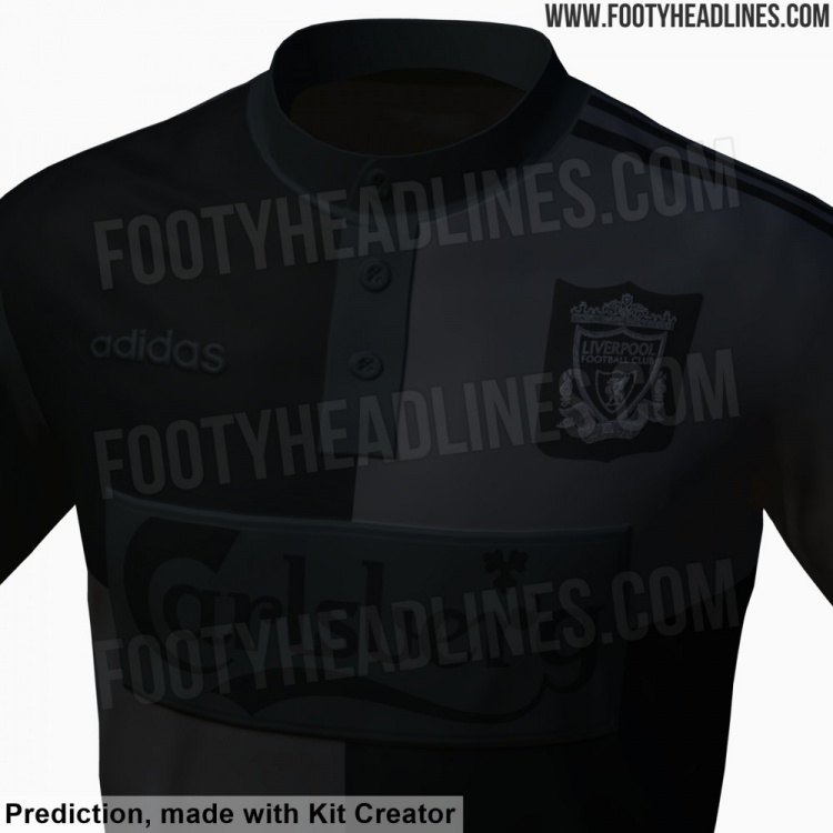 [体育报道]利物浦将发布“全黑”复刻球衣，致敬1995-96赛季客场球衣(图2)