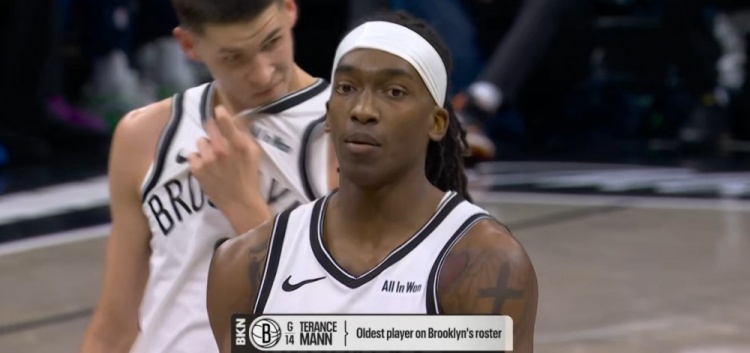 我成大哥了？29岁的特伦斯-曼恩已是篮网阵中最老球员