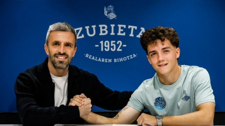 官方：皇家社会与19岁前锋达尼-迪亚斯续约至2029年