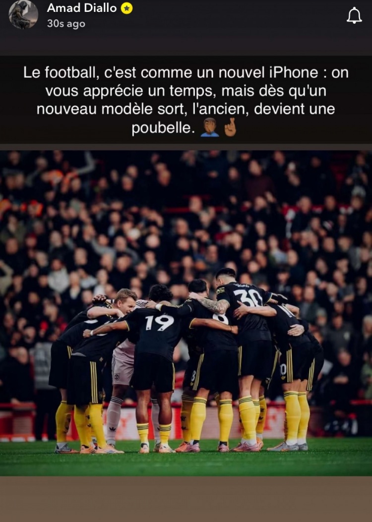 阿玛德：足球对待你好比对待新Iphone，一旦新款上市旧款就成垃圾