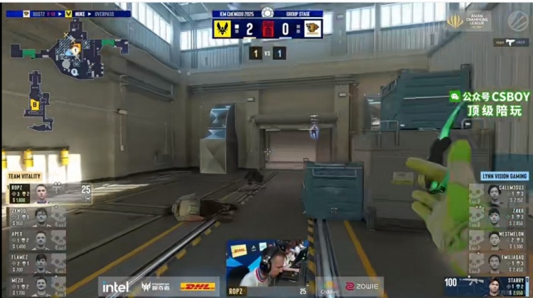 🎮图二打的比图一好！apEX打出暴力输出 LVG遭Vitality淘汰出局