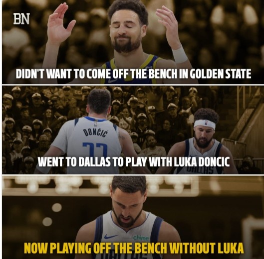 老将的无奈？克莱昔日拒当勇士替补 兜兜转转还是回到了板凳席