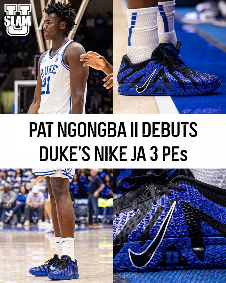 【NCAA】这配色相当吸睛!杜克大学球员上脚球队专属莫兰特Ja 3 PE!(图1) 【NCAA】这配色相当吸睛!杜克大学球员上脚球队专属莫兰特Ja 3 PE!(图1)