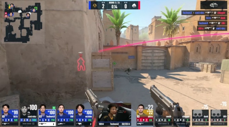 🎮tN1R沙2觉醒杀穿A大 donk终场前爆轰四杀 绿龙自选图先赢蒙古