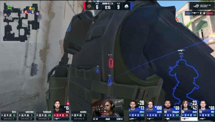 🎮tN1R沙2觉醒杀穿A大 donk终场前爆轰四杀 绿龙自选图先赢蒙古