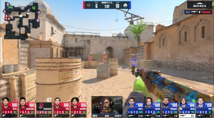 🎮tN1R沙2觉醒杀穿A大 donk终场前爆轰四杀 绿龙自选图先赢蒙古