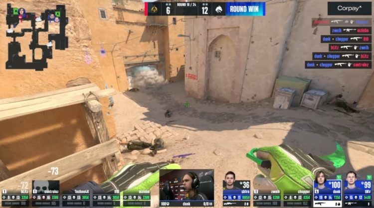 🎮tN1R沙2觉醒杀穿A大 donk终场前爆轰四杀 绿龙自选图先赢蒙古