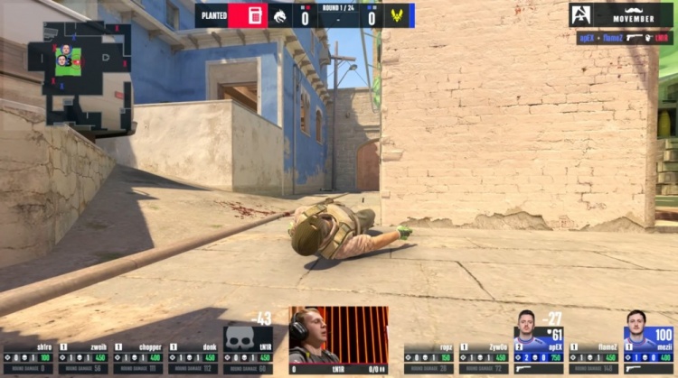 🎮预定top1？绝境Zywoo关键3杀带队制胜 小蜜蜂加时2-1淘汰绿龙