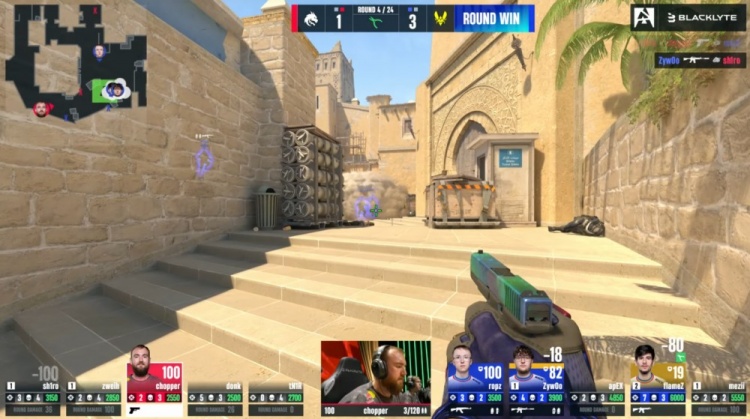 🎮预定top1？绝境Zywoo关键3杀带队制胜 小蜜蜂加时2-1淘汰绿龙