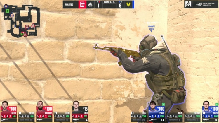 🎮预定top1？绝境Zywoo关键3杀带队制胜 小蜜蜂加时2-1淘汰绿龙