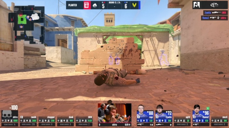 🎮预定top1？绝境Zywoo关键3杀带队制胜 小蜜蜂加时2-1淘汰绿龙