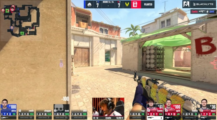 🎮预定top1？绝境Zywoo关键3杀带队制胜 小蜜蜂加时2-1淘汰绿龙