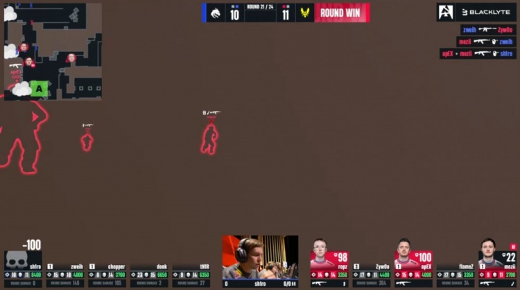 🎮预定top1？绝境Zywoo关键3杀带队制胜 小蜜蜂加时2-1淘汰绿龙