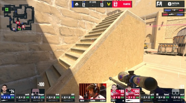 🎮预定top1？绝境Zywoo关键3杀带队制胜 小蜜蜂加时2-1淘汰绿龙