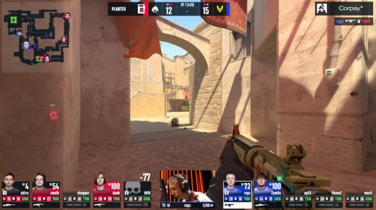 🎮预定top1？绝境Zywoo关键3杀带队制胜 小蜜蜂加时2-1淘汰绿龙