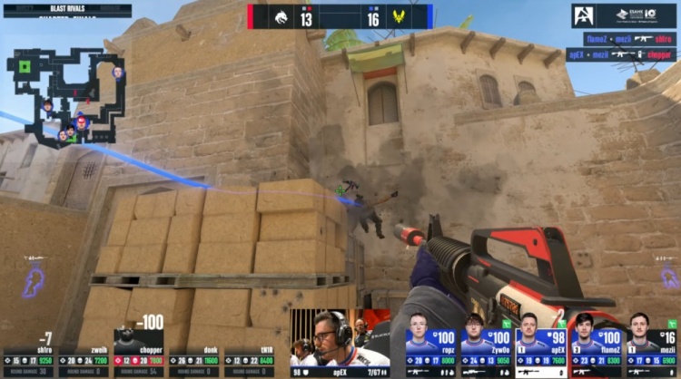 🎮预定top1？绝境Zywoo关键3杀带队制胜 小蜜蜂加时2-1淘汰绿龙