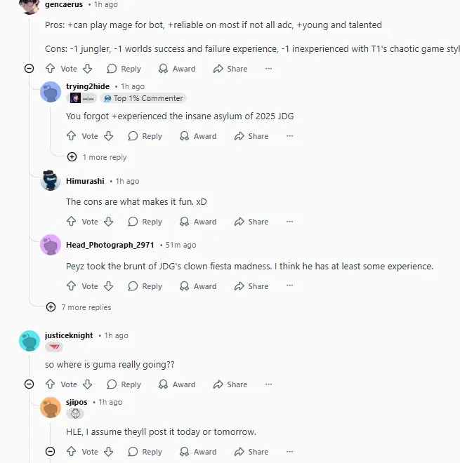 外网热议Peyz加入T1：被LPL吓坏了；第七八九冠献给他