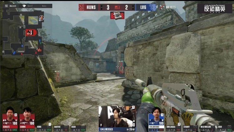 🎮三叶燃尽难救主 LVG枪法遭碾压 图一遗迹7-13不敌HUNS