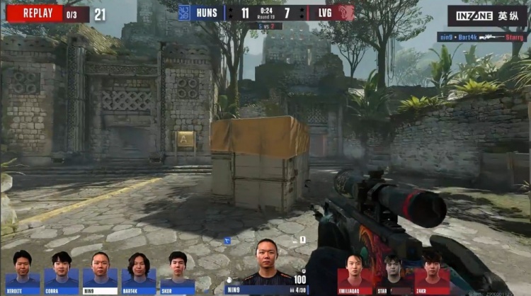 🎮三叶燃尽难救主 LVG枪法遭碾压 图一遗迹7-13不敌HUNS