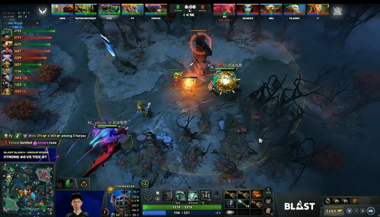 🎮BLAST5:XG空有控制没有输出 战车女王虚空精准跳后击杀取胜