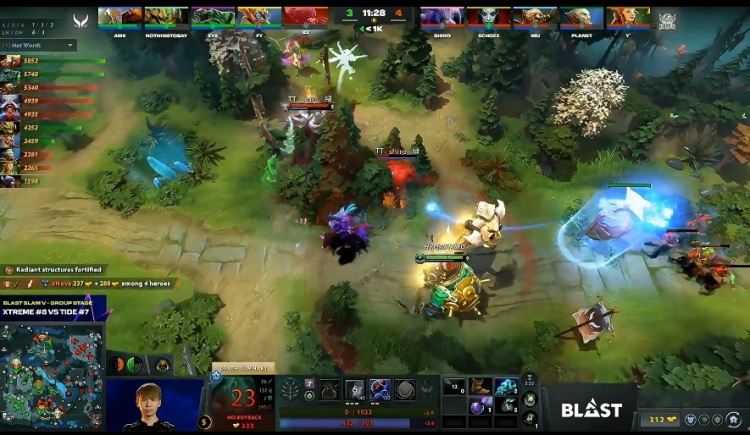 🎮BLAST5:XG空有控制没有输出 战车女王虚空精准跳后击杀取胜