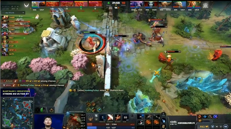 🎮BLAST5:XG空有控制没有输出 战车女王虚空精准跳后击杀取胜