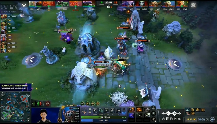 🎮BLAST5:XG空有控制没有输出 战车女王虚空精准跳后击杀取胜