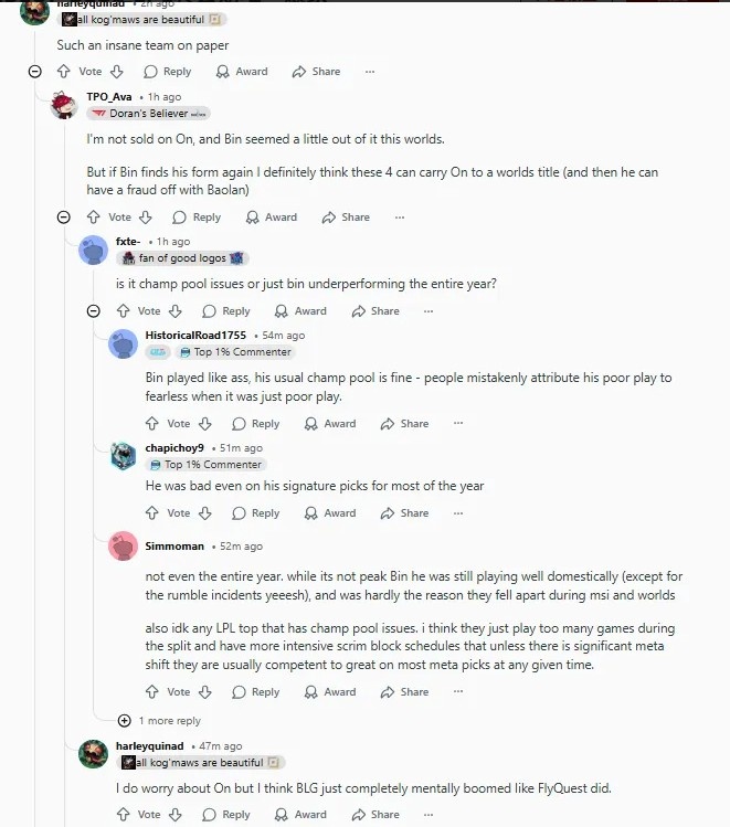 外网热议Viper加入BLG:BLG是LPL转会期唯一赢家