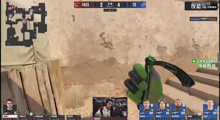 🎮指挥完爆了啊！donk大狙拿下首日第二次五杀 Spirit击败FAZE