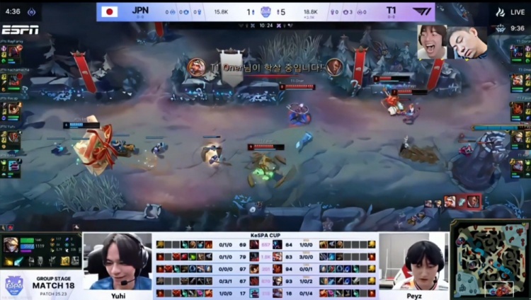 【万博电竞】🎮Cos彬哥?多兰雷克塞旅洞 Peyz左右开弓 T1新阵容轻取JPN