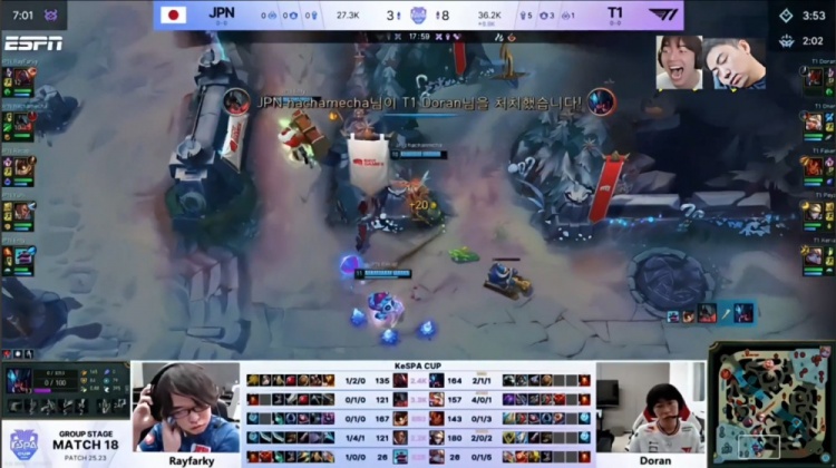 【万博电竞】🎮Cos彬哥?多兰雷克塞旅洞 Peyz左右开弓 T1新阵容轻取JPN