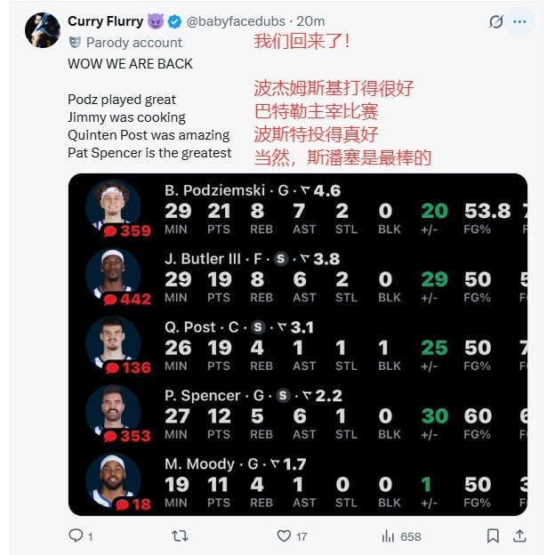 【赛事前线】残阵连胜!勇蜜:波姐每次都证明自己值得首发 1月1⭐5日✨交易库明加(图6) undefined