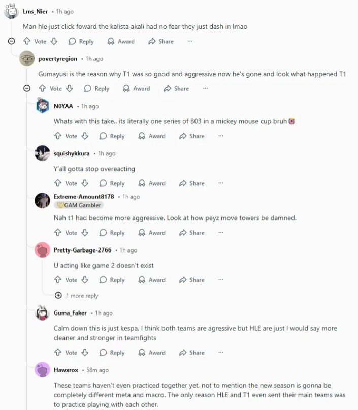 【QY球友会】Reddit热议HLE胜T1:Guma才是T1之前如此出色和具有侵略性的原因