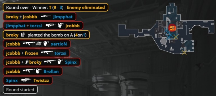 🎮真就必须先进地狱?MOUZ连追8分白忙活 FaZe险遭翻盘赢图一