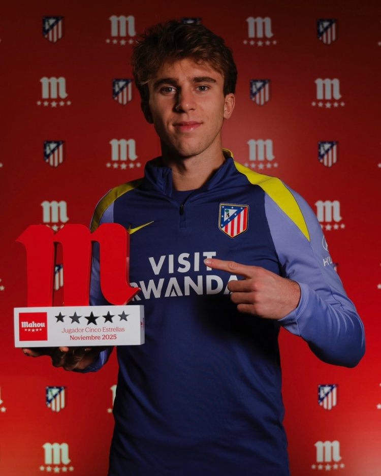 官方：巴里奥斯当选11月马竞队内最佳球员