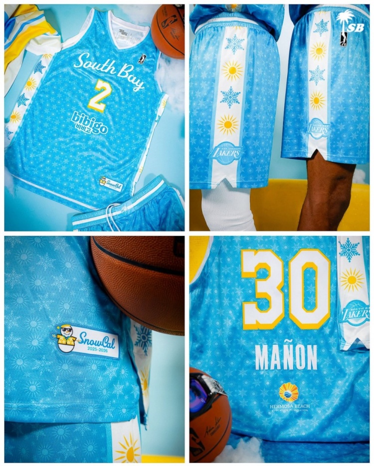 【体坛热点】这球衣颜值高⚽!南湾湖人推出雪季加州❗主题球衣!(图2) undefined