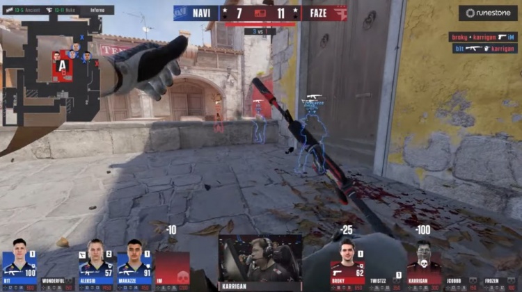 🎮战舰叕轰鸣!地狱叕归来!FaZe让一追二小镇暴打NAVI晋级决赛