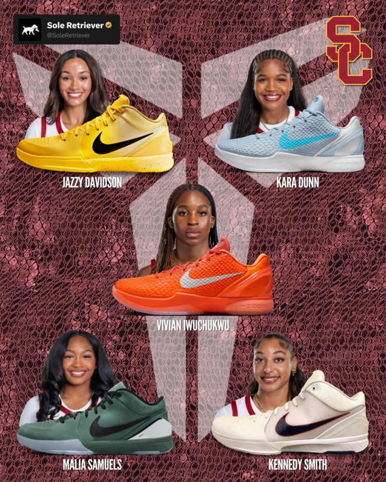 【好看推荐】所有人都穿科比球鞋!南加大VS康涅狄格女篮比赛全员穿着科比球鞋(图5) undefined