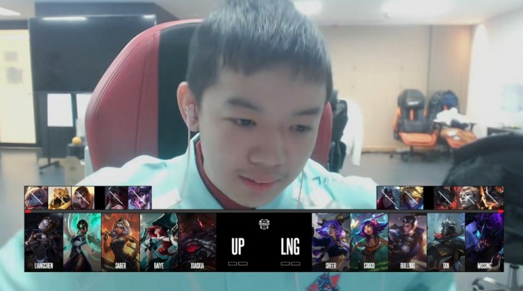 🎮因UP未在官方预定开赛时间前进入就绪状态 UP被判1-2不敌LNG