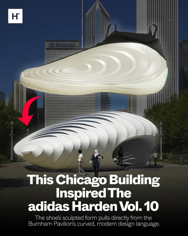 [赛场播报]简直神还原！哈登新⚽鞋设⬆️计灵感来源于芝加哥临时建筑伯纳姆馆(图1)