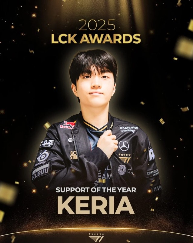 “历天怪”的含金量！Keria连续五年当选LCK年度最佳辅助