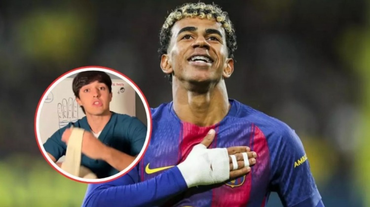 专家解释球员手绑绷带：多数因手腕扭伤，亚马尔则有点摆造型意味