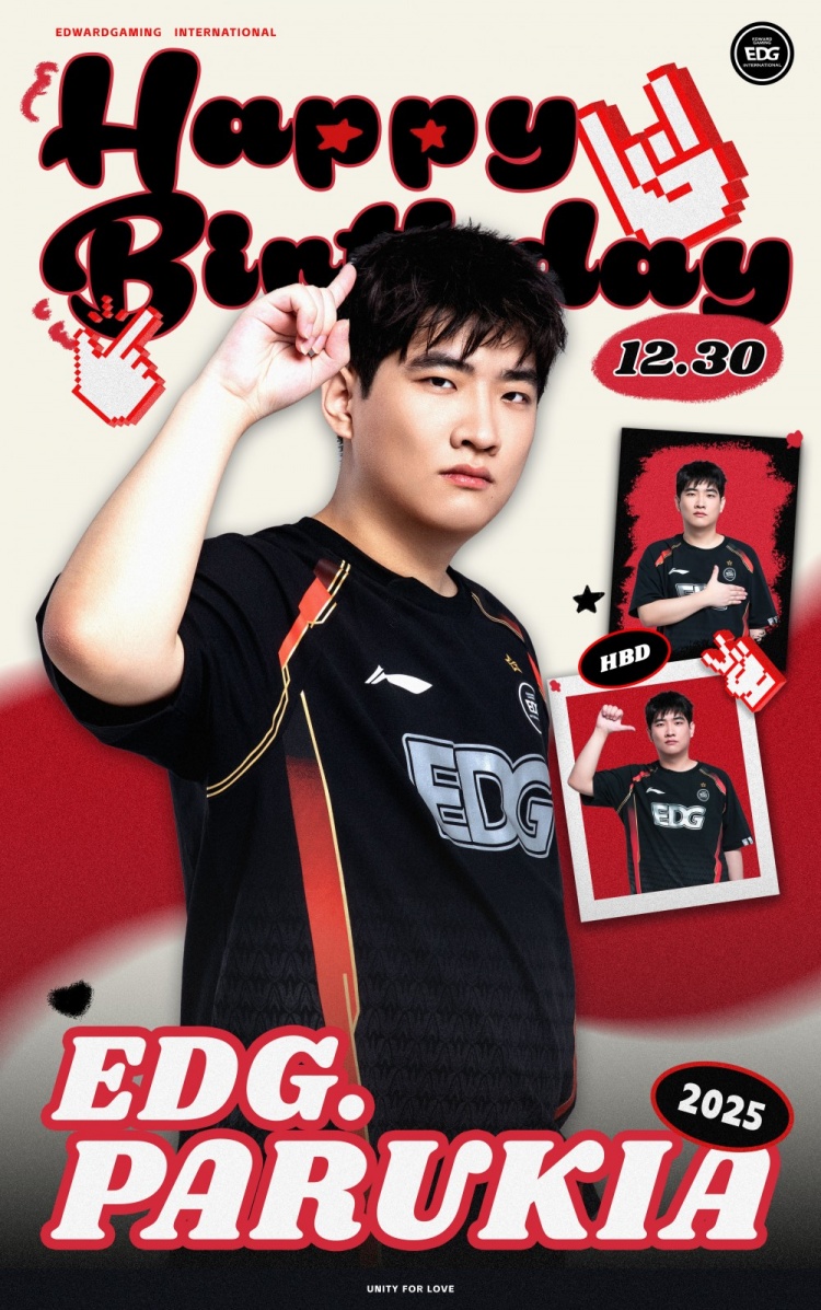 EDG祝贺辅助Parukia生日：不挠不折始为冰，海纳百川以成洋【球盟会】
