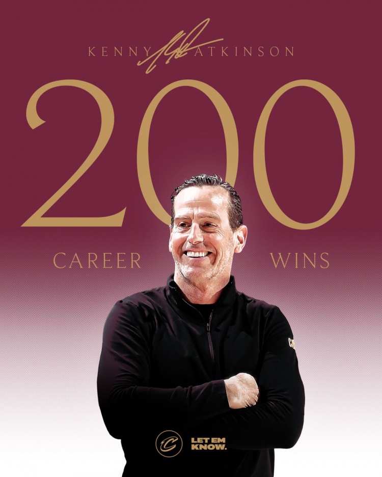 【你怎么看？】阿特金森执教生涯200胜里程碑！骑士生涯胜率70.7% 生涯47.2%(图1)