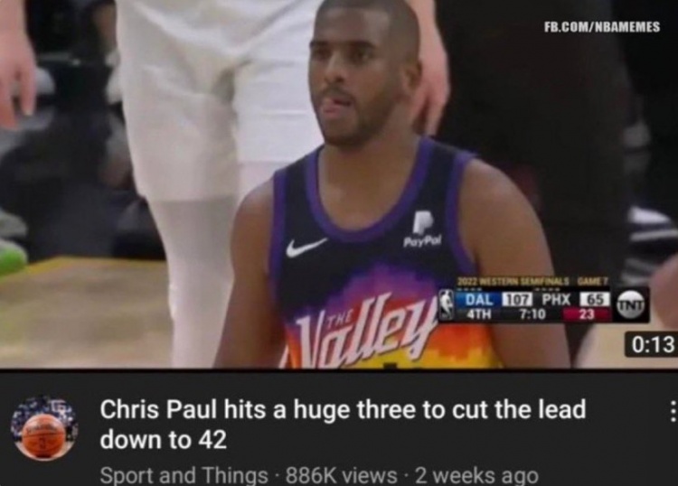 [球迷看点]致敬保罗！湾区媒体自嘲：斯潘塞命中关键三分 将比分缩小至32分(图2)