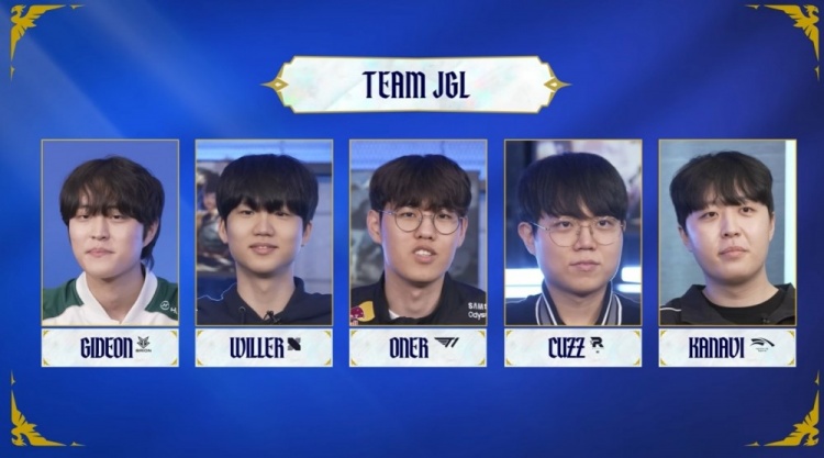 LCK季前赛打野队：上Gideon中单Kanavi野Cuzz 下路Oner/Willer