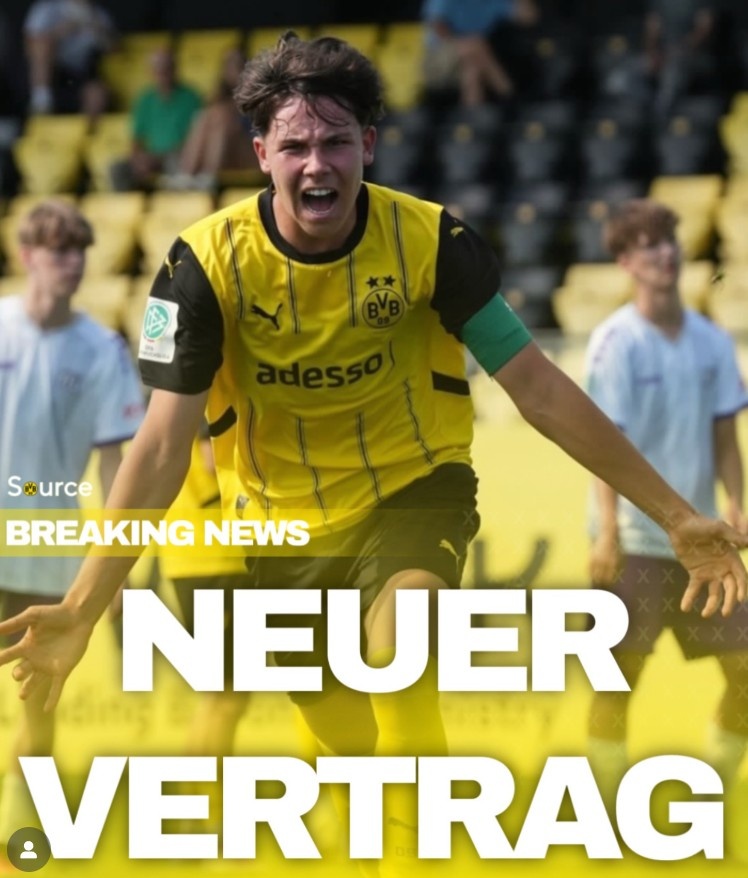 德天空：米兰和阿森纳都已问询多特17岁中后卫罗密欧·里特