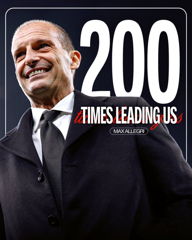 前199场104胜！阿莱格里迎执教米兰200场里程碑之战