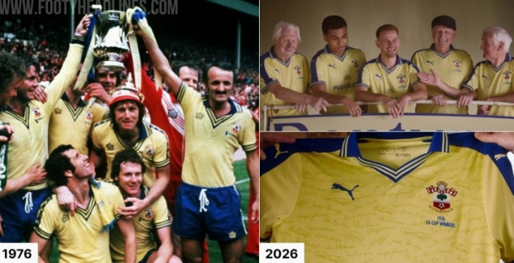 售價120鎊！南安普頓聯手彪馬推出足總杯奪冠50周年紀念球衣